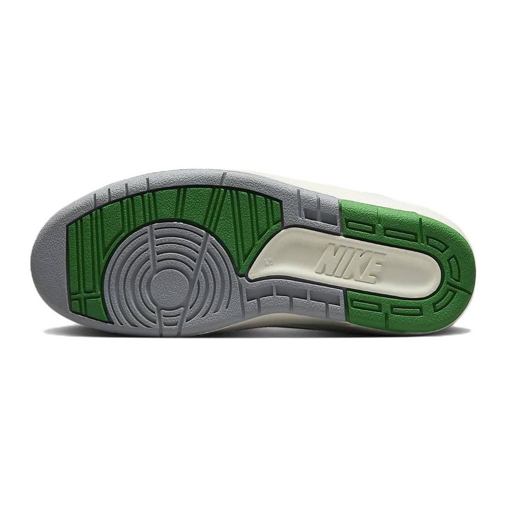 Air Jordan 2 Retro GS Lucky Green Kids Sneakers White Sail Light-Steel-Grey DQ8562-103