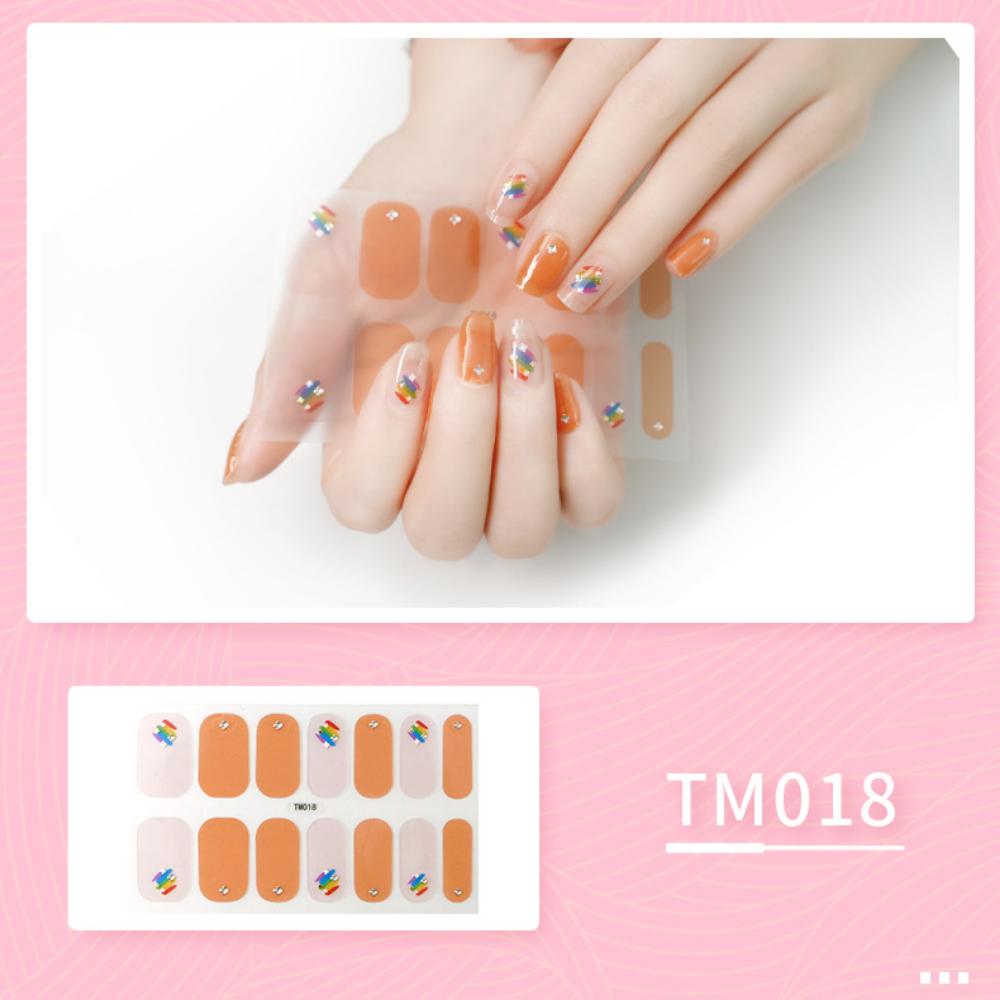 Aufhellender dreidimensionaler Nagelaufkleber Vollaufkleber wasserdichter Nagelpatch Fortgeschrittener Sinn Einfacher Wind Nagellack Kleber