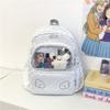 Schoolbag Student Schoolbag Girl Japanese Cute Polka Dot Transparent Pain Bag Backpack Junior High School Large Capacity Lightweight Backpack
