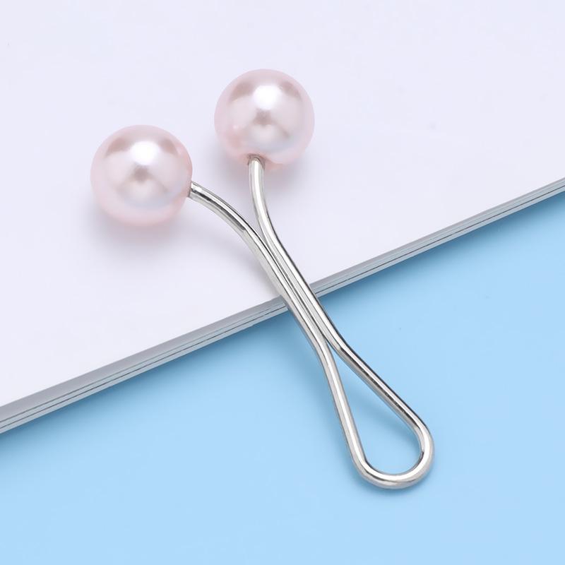 Colorful Metal Bead Headscarf Clip - U-shaped, Multifunctional Fashion Accessory