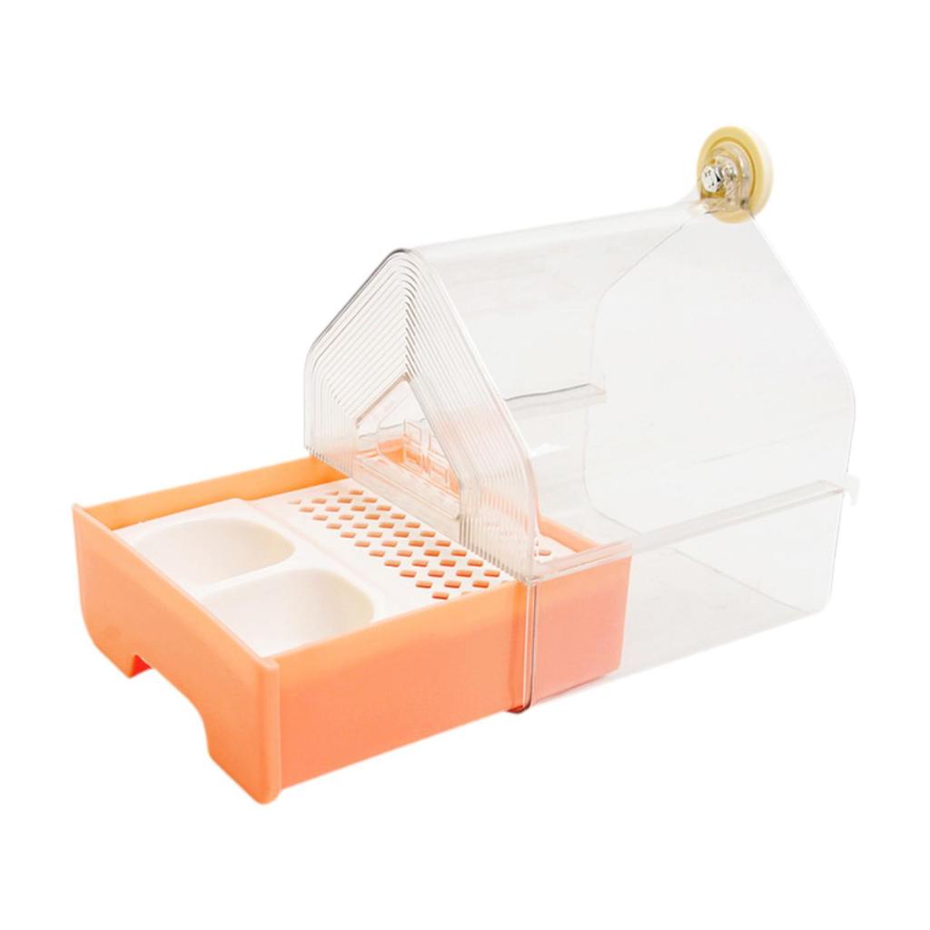 Hanging Bird Bath with Feeder Birds Bath Bowl Shower Box Bird Bathtub for