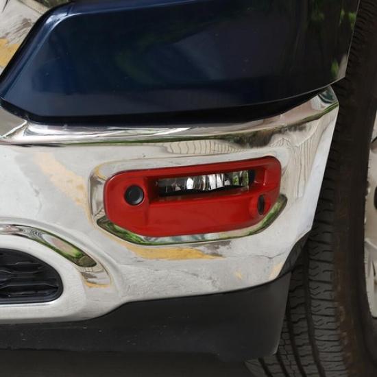 Car Front Fog Light Lamp Cover Trim For Dodge RAM 1500 -2024 Accessories Red