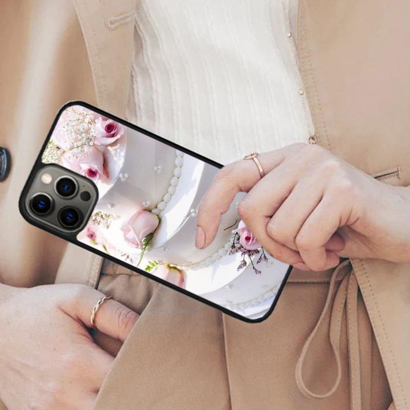 

Luxury Wedding Cake Desert Magnetic Phone Case For APPLE iPhone 17 Air 16 14 13 12 Pro Max 15 Plus Wireless MagSafe Cover iPhone 14