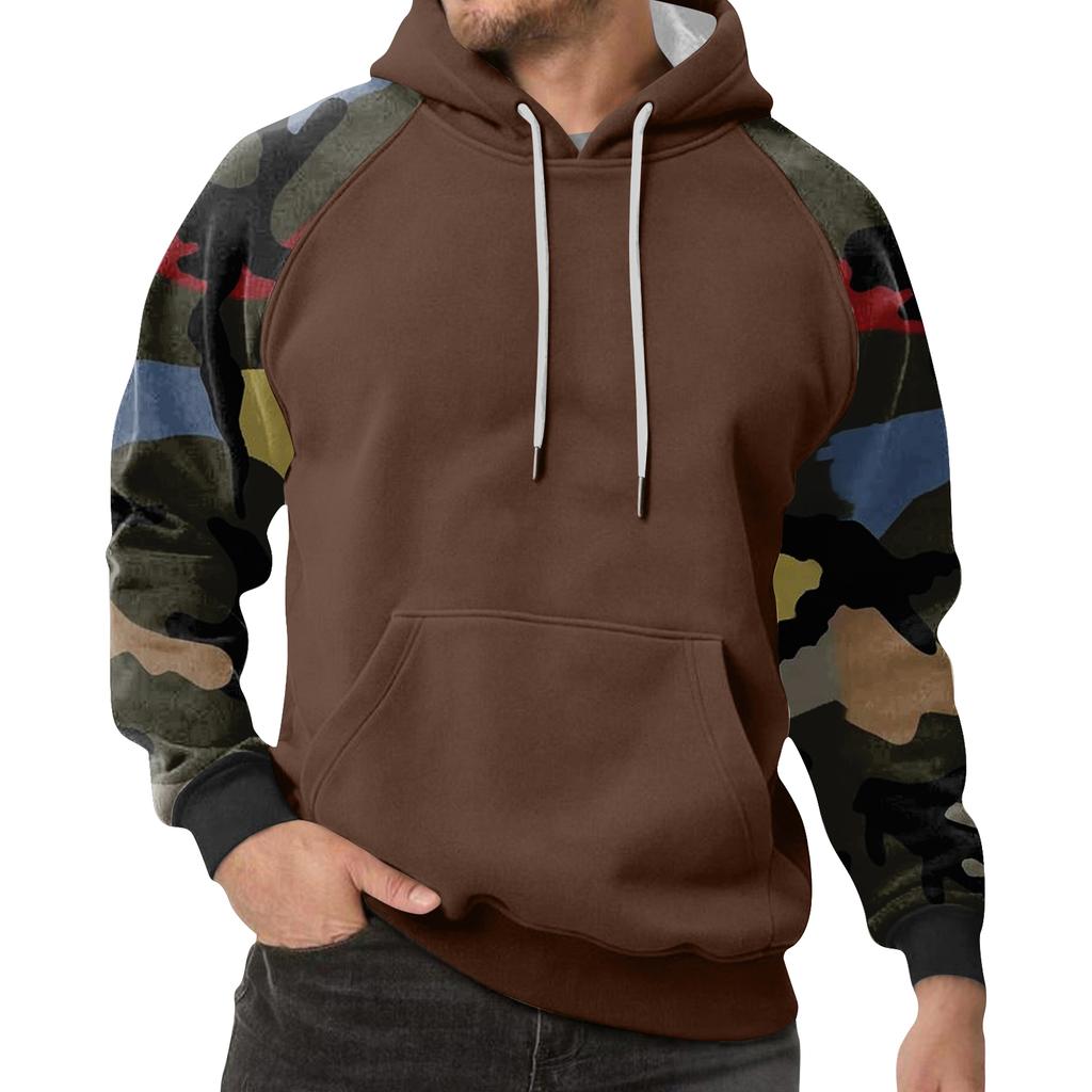 Men's Camouflage Sweatshirt Hoodie Men's Sports Large Size Casual Sweatshirt