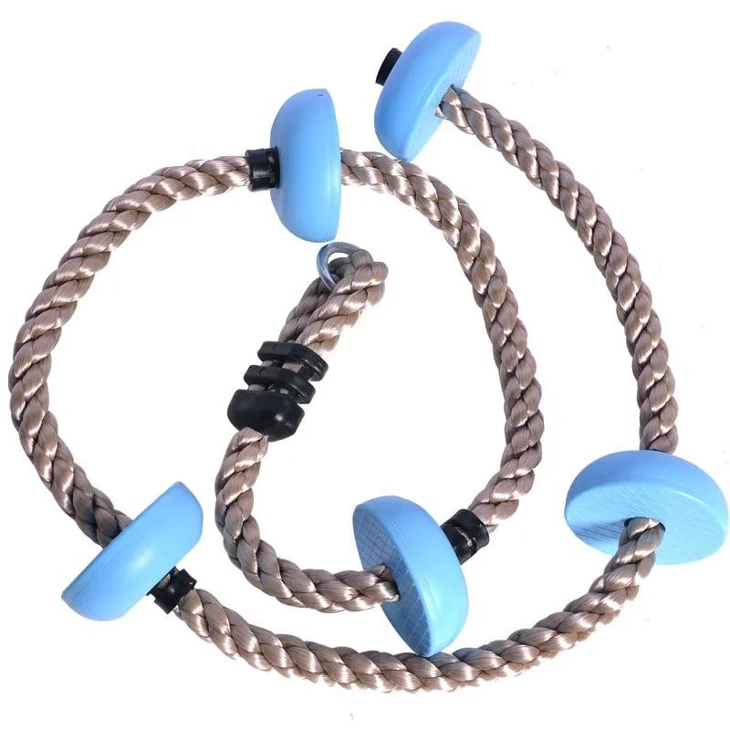 Kids Active Play Toys Climbing Rope with Swing Disc Plastic Outdoor/Indoor Playground Equipment & Fun Fitness Props for Kids
