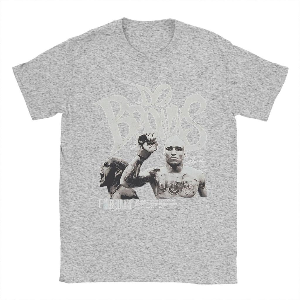 Unisexs Charles Oliveira Do Bronx T Shirt Pure Cotton Tops Funny Short Sleeve Crew Neck Tee Shirt Plus Size TShirts