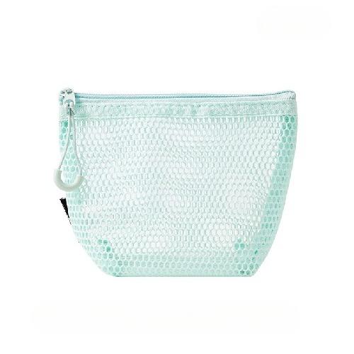 Large-capacity Three-dimensional Triangle Grid Storage Bag Large-capacity Women's Portable Sundries Change Storage Bag Lipstick and Makeup