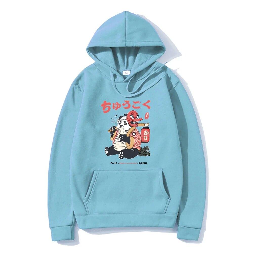 Hip Hop Harajuku Unisex's Hoodies Japanese Kanji Cartoon Hoodie Autumn Winter Funny Hooded Street Style Casual Sweatshirt Clothing