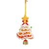 Knitted Christmas Tree Hanging Pendant Decoration With Bell Accent Party Car Interior Decoration