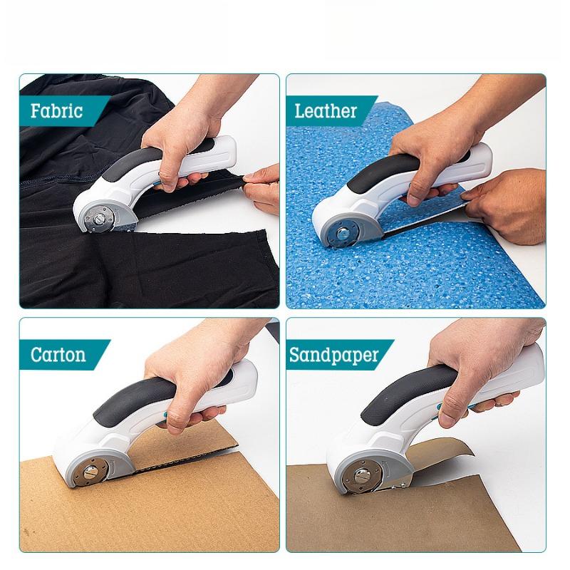 Fast Lithium Cloth Scissors Cardboard Scissors Convenient Electric Round Blade Cutting Machine
