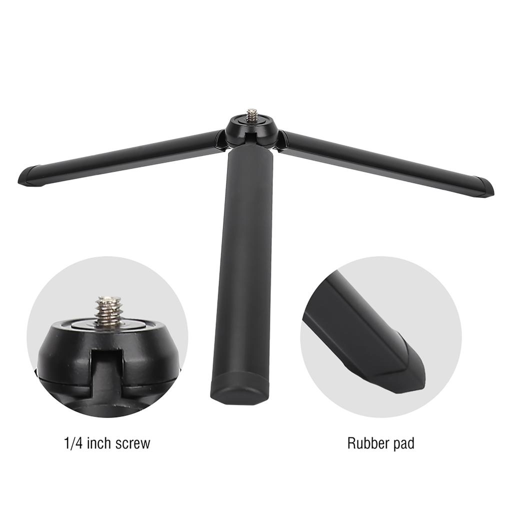 Mini Aluminium Alloy Heavy Load Folding 1 4   Screw Tripod Accessory for Camera Gimbal