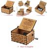 Unique Vintage Wooden Music Box For Kids Sweet You Are My Sunshine Engraved Gift