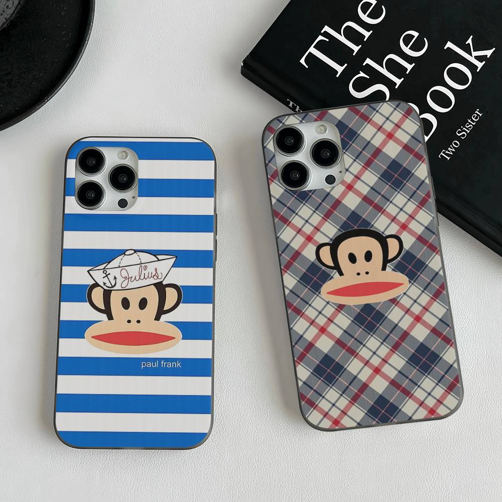 Famous Luxurious P-Paul F-Frank For IPhone 17 16 15 Plus Pro Max 12 14 Plus 11 13 Wave Corrugated Stripe Funda Phone Cover