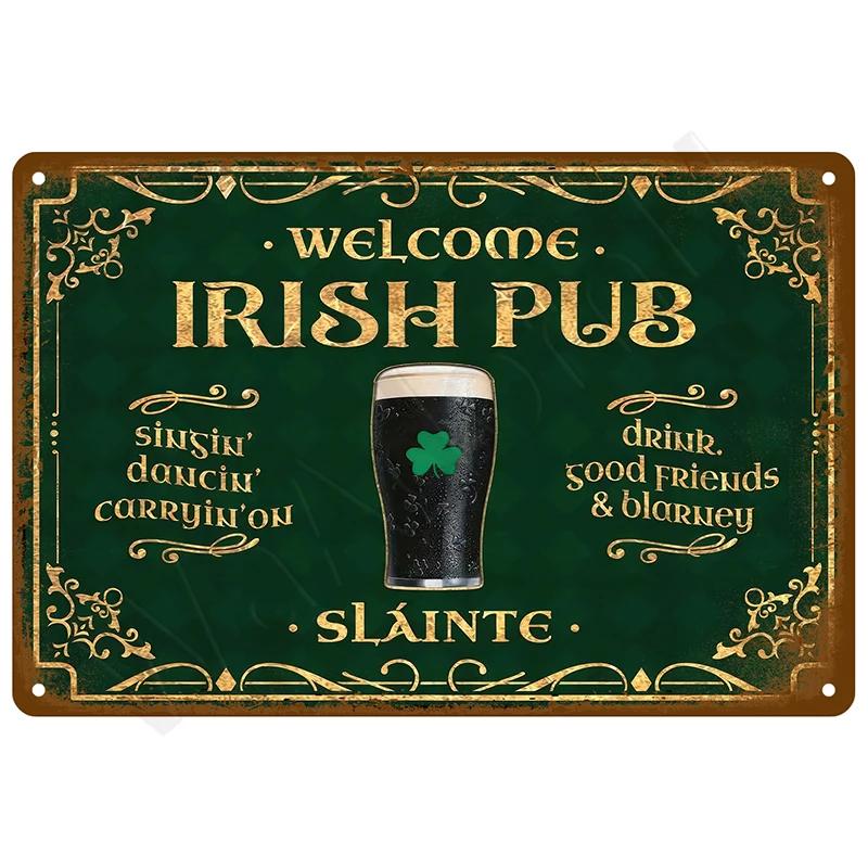 Retro Metal Signs Vintage Plates Posters Wall Art Bar Accessories Tin Sign Home Decor Item Mancave Luxury Room Decorations