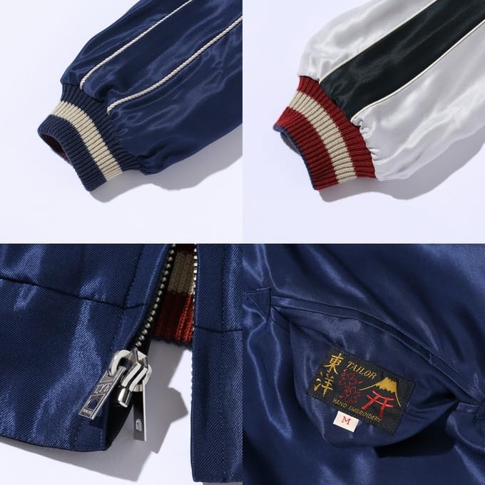 Tailor Toyo Acetate Souvenir Jacket Sukajan DRAGON HEAD ROARING TIGER Taylor Toyo TT15491-128 × (M)
