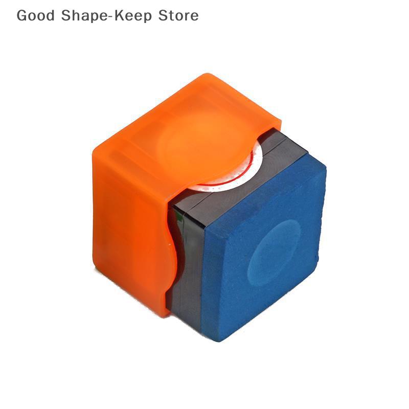 10pcs Plastic Snooker Cue Rub Chalk Clamps Snooker Protective Covers Square Professional Durable Billiard Accessories