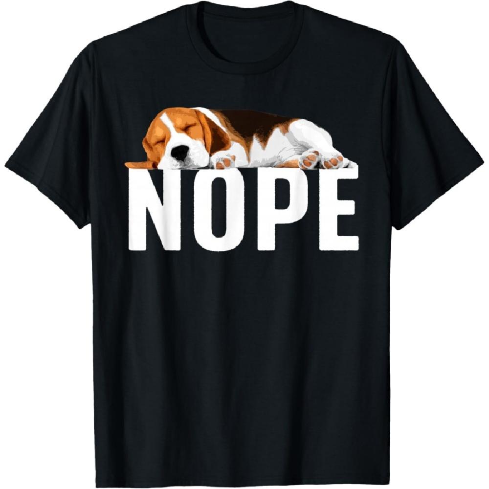 Смешной арт с биглем для мужчин и женщин Нет Собака бигль Любитель биглей Футболка S