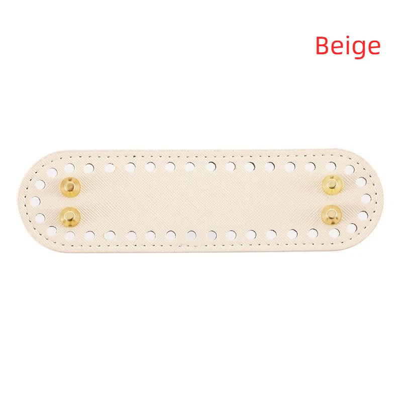 1 Stück Ovaler Boden PU-Leder Tasche Boden Mit Löchern Für DIY Heimdekoration Handgemachte Stricktasche Häkeltasche Boden Zubehör