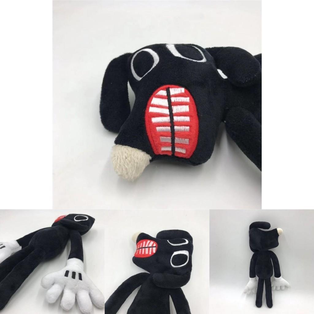 Siren Head Series Black Dog Plush Toy Crooked Neck Horror Stuffed Doll 30cm/11.8inch Height