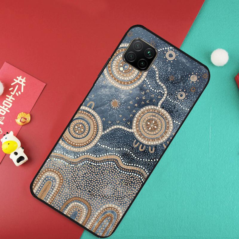 Aboriginal Art Print For Huawei Nova 11 Pro 9 10 SE 7i 8i 11i 12i Y73 Y72 Y61 Y91 Y90 Y70 Y60 P30 P40 Lite Case