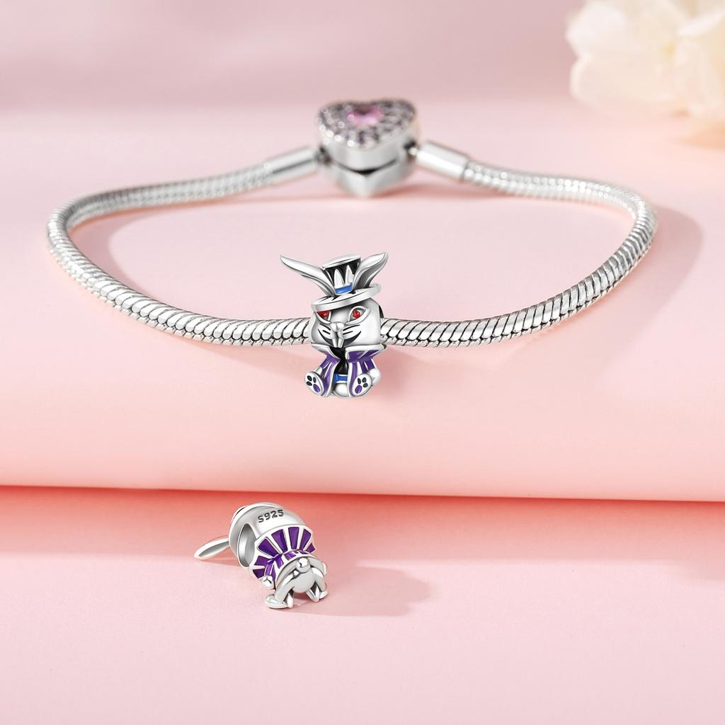 Genuine Copper Halloween Dress Up Series Charms Pendant Fit Bracelet Beads Fine Birthday Party Gifts Accessories