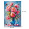 1pc DIY Paint by Number Kit Flower Frameless Canvas Wall Art Gift Idea Decor
