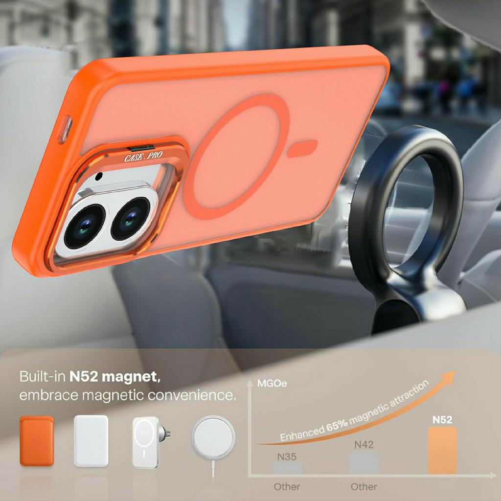 Für Xiaomi Redmi A5 4G (171,7 mm) Magnetische Hülle Faltbarer Ständer Mattes PC + TPU Handyhülle