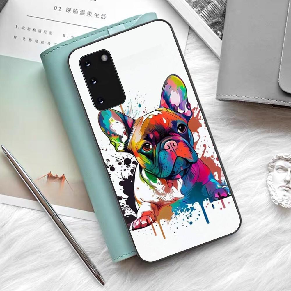 

French Bulldog Dog Pug Phone Case Silicone PC+TPU For Samsung S10 20 30 22 23 24 Plus Lite Ultra Cover Samsung S24 Plus