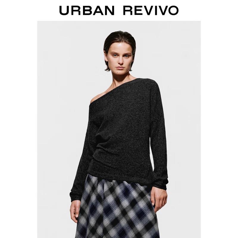 

UR Women s Off-Shoulder Pleated Knit Sweater S