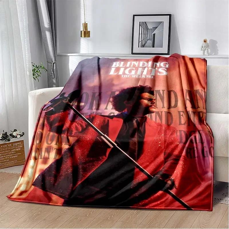 Manta de Franela de Peluche The Weeknd para el Cantante The Weeknd Manta Suave para Sofá Cubierta de Cama Oficina