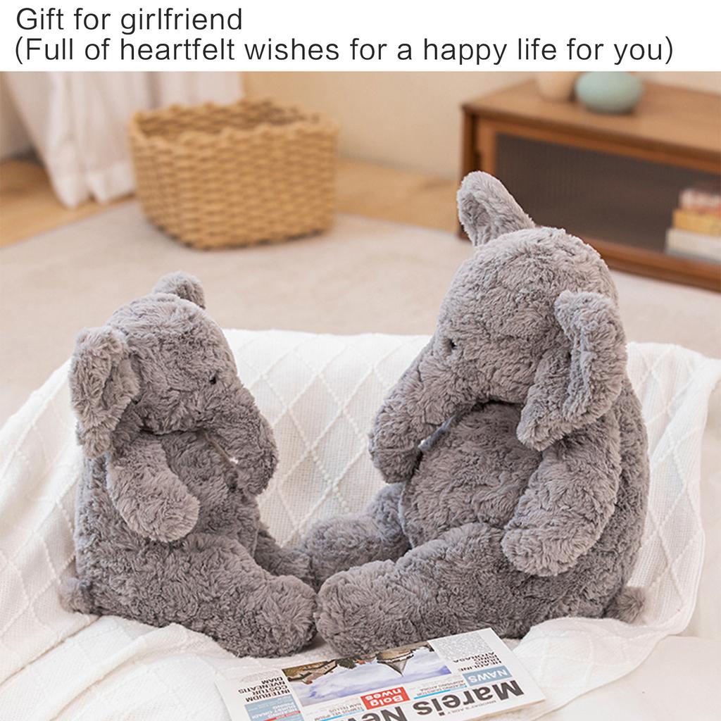 Elephant Stuffed Animals Cushion for Bedtimes for Anxious or Troubled Infants for Peaceful Night Sleep Funny Stuffed Toy