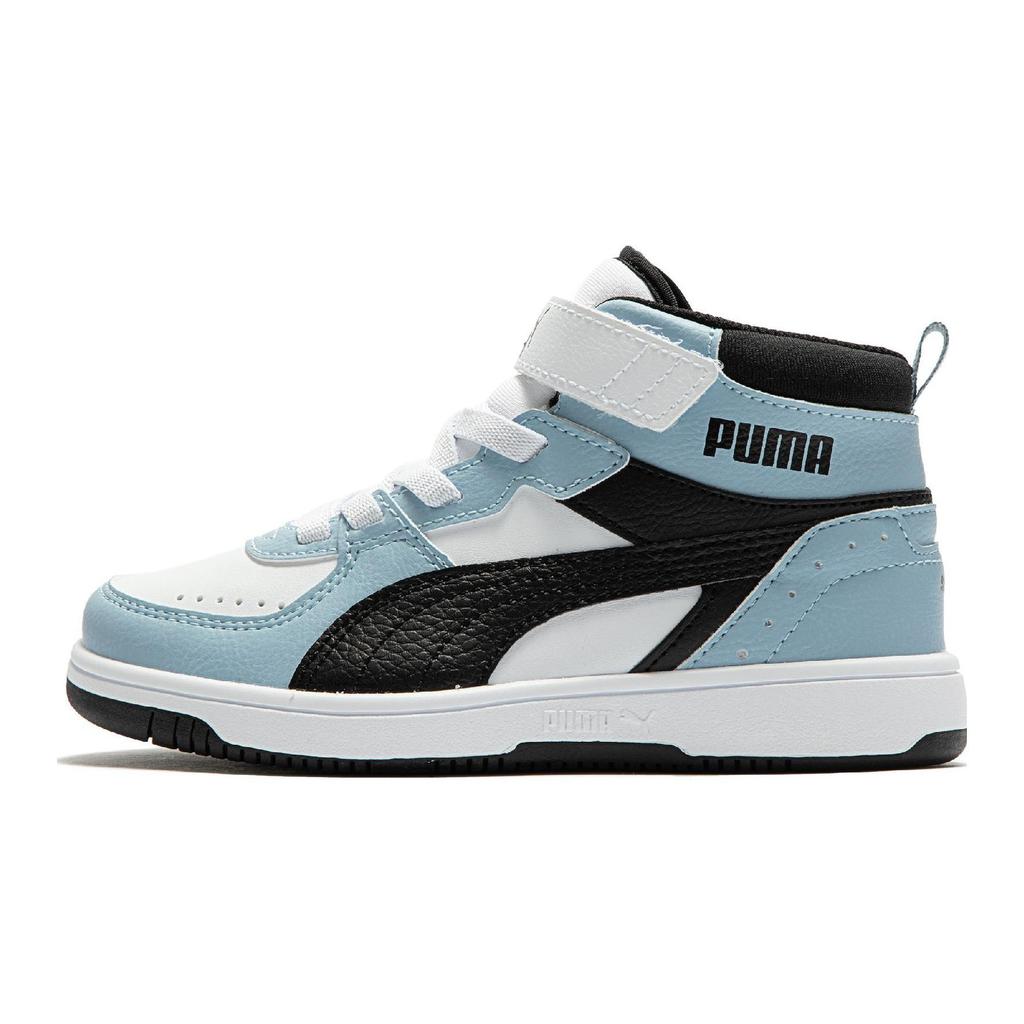 Puma Joy Comfortable Mid-Top Kids Skate Shoes Kids Skate Shoes Blue Black 388448-01