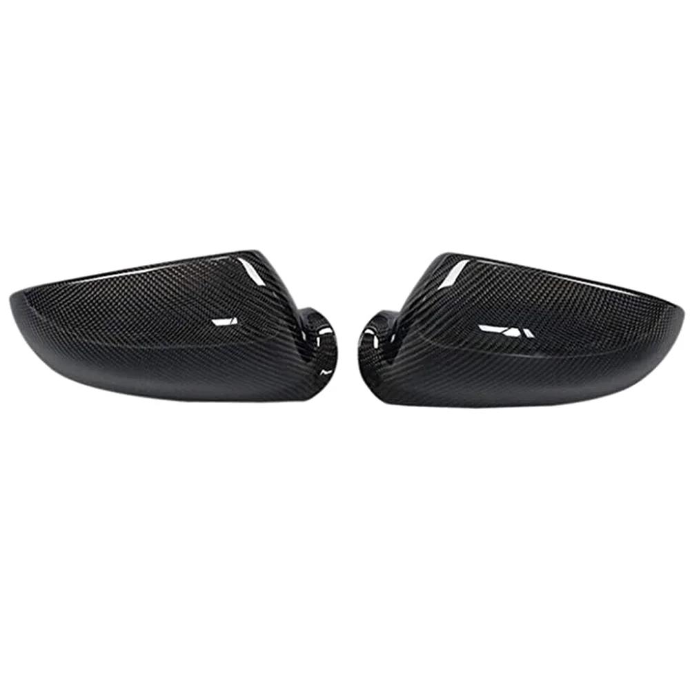 For VW Golf MK5 GTI Jetta 5 (Glossy Black ) carbon fiber Passat B6 B5.5 Side Wing Mirror Covers Caps Sharan Golf Plus EOS
