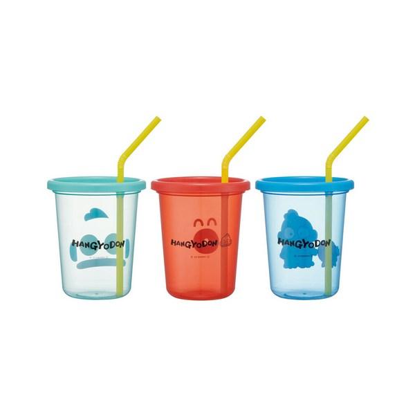 Straw Cup 3-piece Set Hangyo-dong 320ml, Mixed Colors, 1 Set