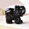 Decor Amethyst Obsidian Rose Quartz Small Decoration Stone Crafts Christmas Present Elephant Statue