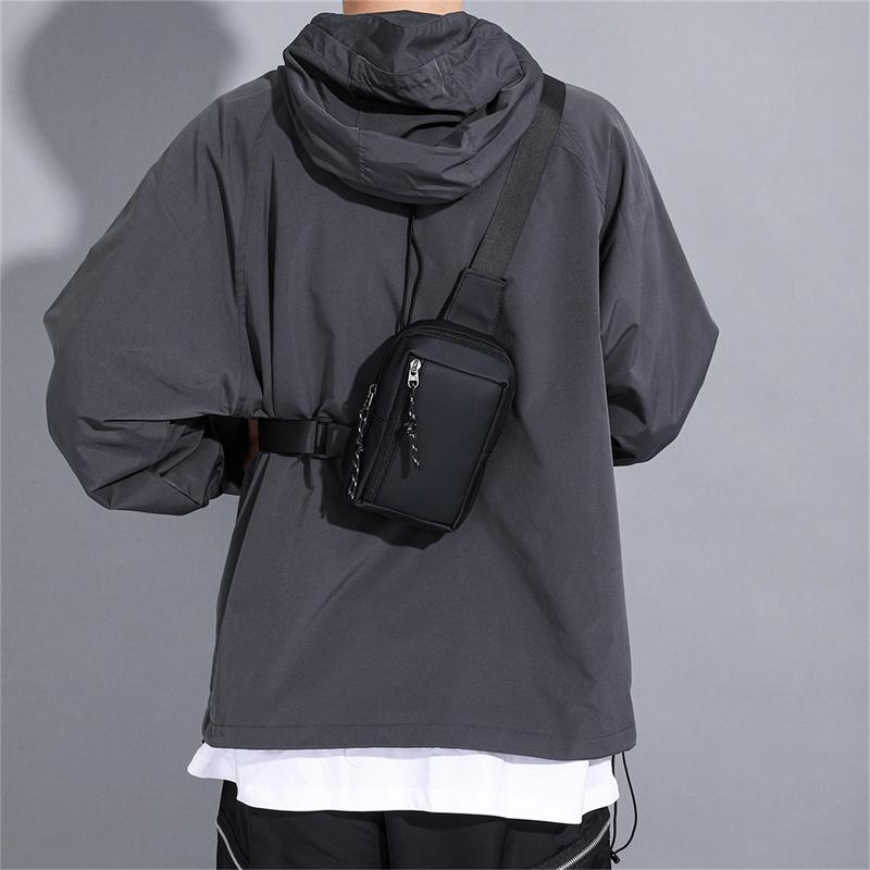 Fashion Men Chest Bag Shoulder Body Bag Simple Oxford Crossbody Bag For Male