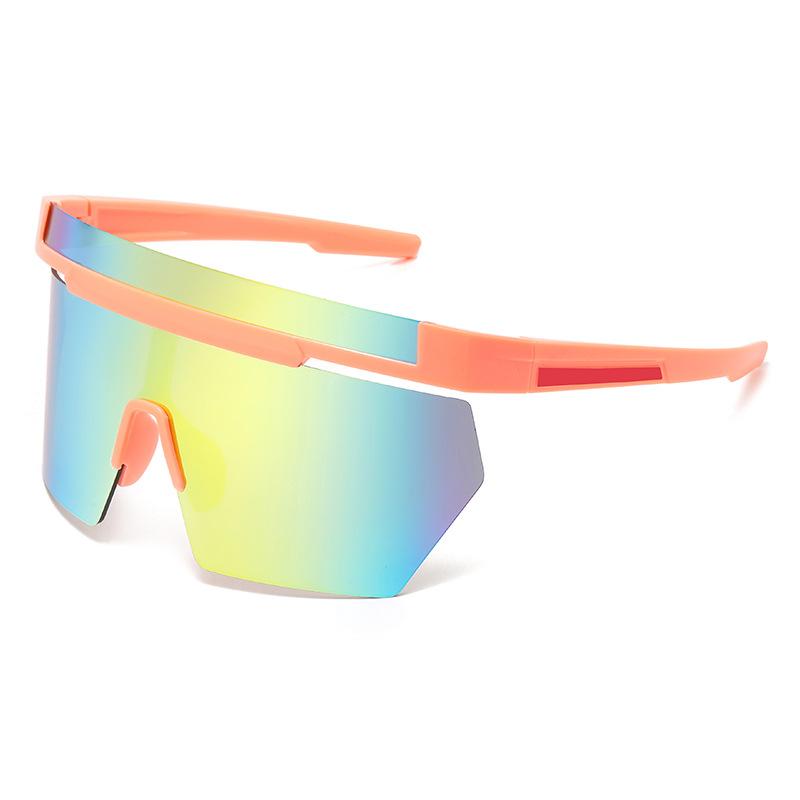Oversized Wrap Around Sunglasses Goggle Women Men One Piece Shades Riding Cycling Sun Glasses Brand Designer Eyewear UV400 Oculo