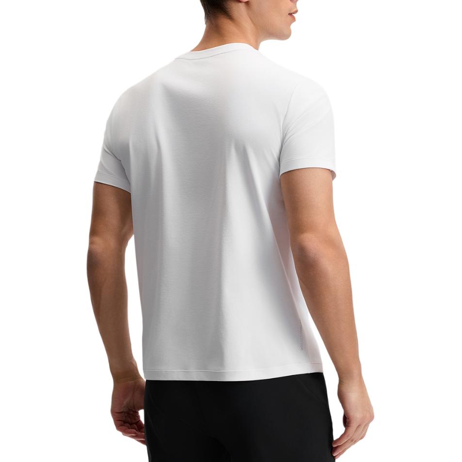 FILA Fitness Comfortable Breathable Fashion Knitted Short Sleeve T-Shirt Men Tops Jade-White A11M521106F-WT