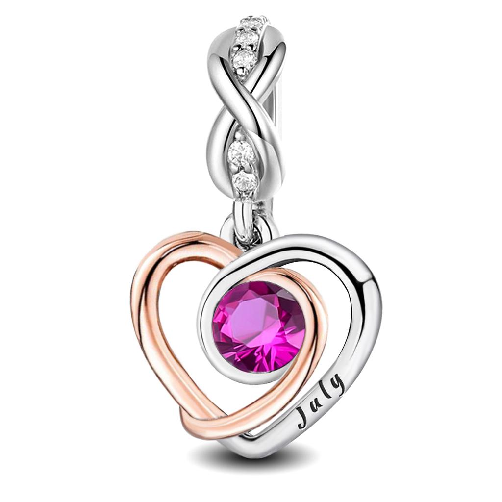 Copper Sweet Romantic Love Heart Month Pendant Fit Diy Bracelet Bangle Making Gift Of Fashion High Quality Jewelry