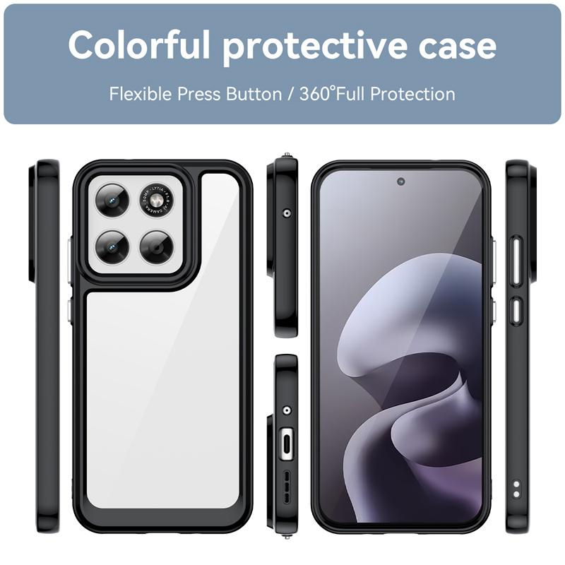 Voor Motorola Moto G87 G 87 Hoesjes Schokbestendige Siliconen TPU Bumper Met Transparante Harde PC Telefoonhoes Bumper Voor Motorola Moto G77 G67