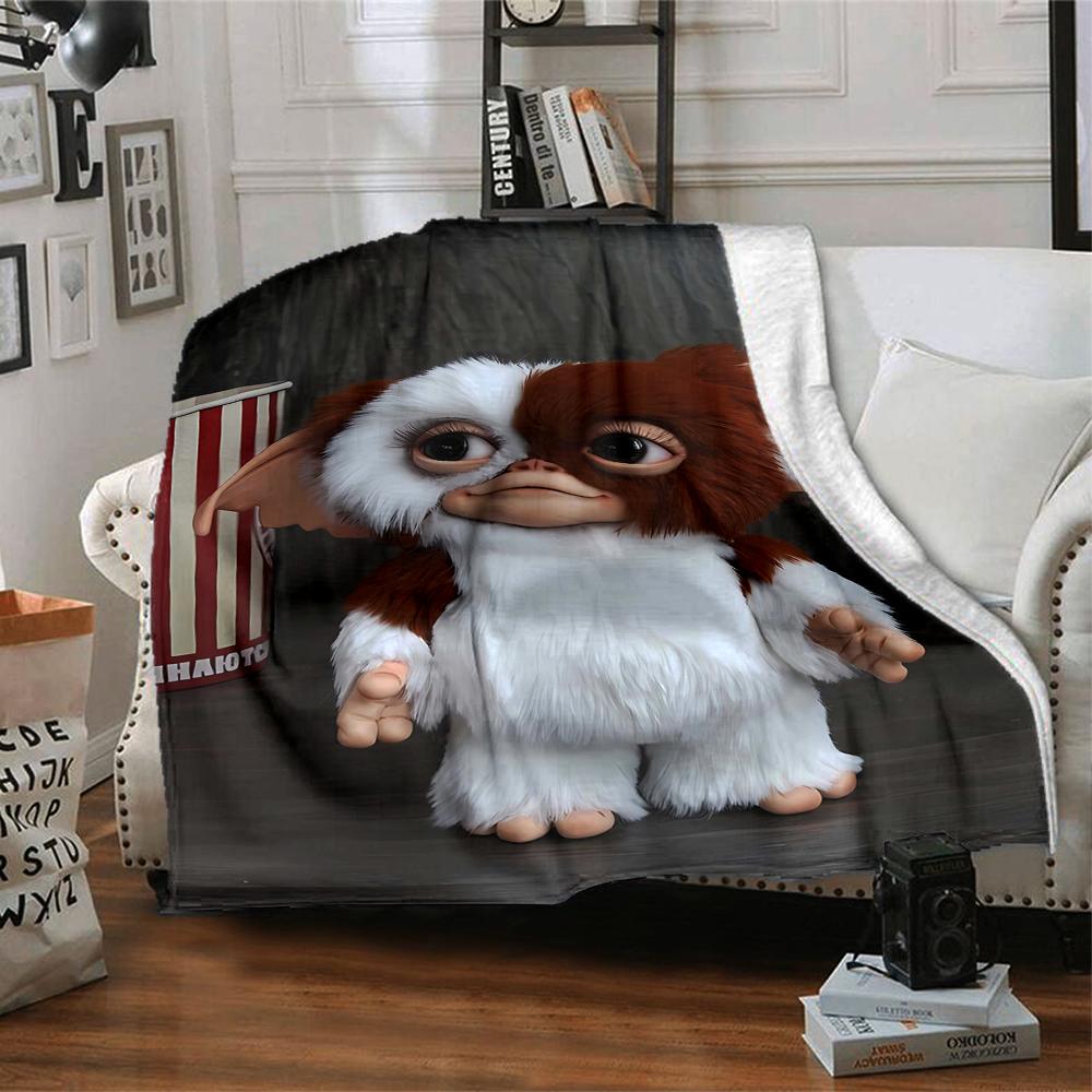 1pc Gremlin1 Blanket, Gift, for Men and Women, Soft Blanket, Good for Sofa Bed Couch Travel, Lightweight Flannel Blanket