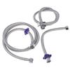 304 Stainless Steel Faucet Braided Water Pipe 1/2 Inch High Pressure Toilet Heater  And Cold Water Inlet Flexible Hose
