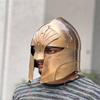 Handmade Brass Elven Warrior Helmet Fantasy LARP Medieval Cosplay