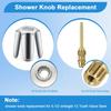 3Pieces Multipurpose Shower Knob Replacement Set Banthroom Accessory With Tub Faucet Handles In Matte Designs Finish