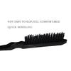 3Pcs Slick Back Hair Brush Set with 1 Pcs Bristle Hair Brush 1 Pcs Edge Brush