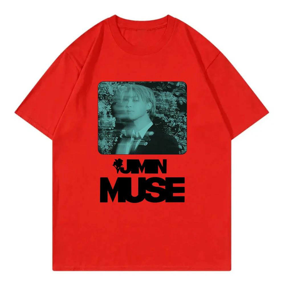 Jimin album Muse camiseta feUnisexina moda Harajuku camiseta de ropa neutral camiseta