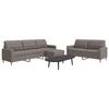 VidaXL 3-piece Sofa Set with Footrest Taupe Fabric, Sofa, Sofa Seat, Reclining Sofa, Comfort Sofa, 3278334