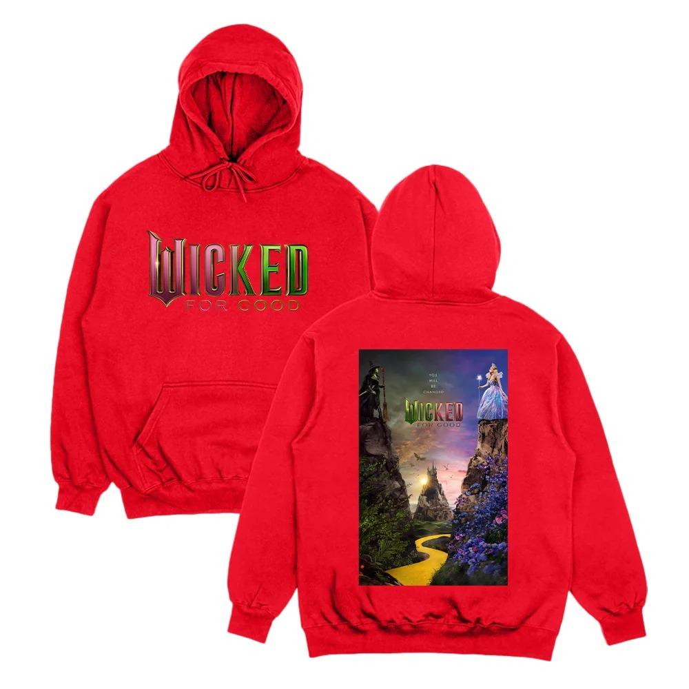 Wicked for Good Comfort Hoodies Wicked Movie Fantasy Pullovers Fan Shirt Y2K Top Streetwear Female Male High Street Sweatshirts