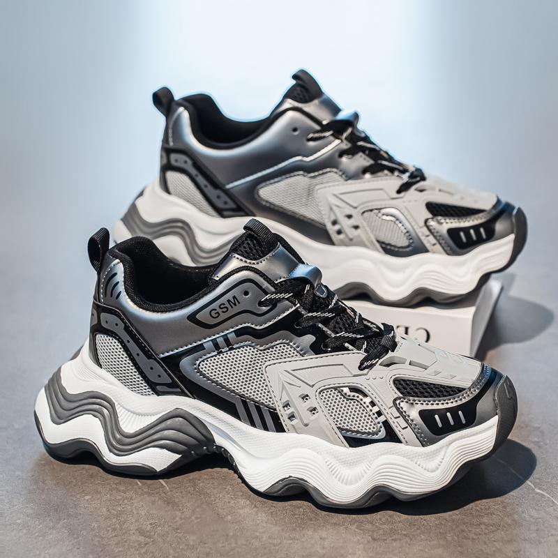 New Men's Fashion Casual Low Top Sports Shoes Students Thick Sole Comfortable Sneakers Boys Male Classic Breathable Basketball Shoes