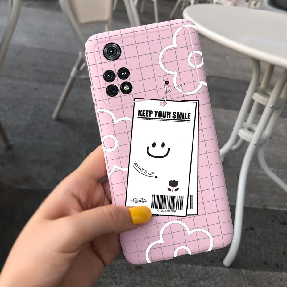 For Xiaomi Poco M4 Pro Case Lovely Pattern Candy Color Phone Case For Poco M 4 M4 Pro 5G 4G PocoM4 Soft Silicone TPU Back Cover